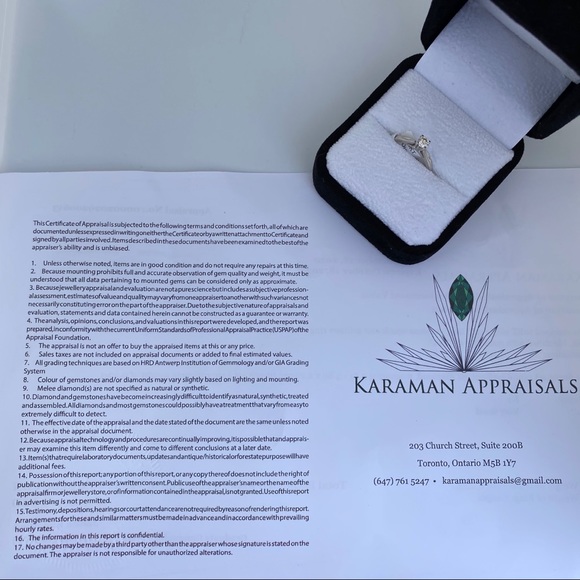 SOLD|0.22ct. Diamond 10K Gold Engagement Ring - Picture 5 of 7